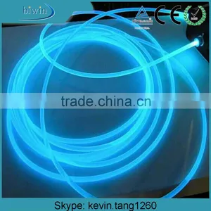 5mm/7mm Plastic Solid Core Side Glow Fibre Optic Cable for Lighting thumbnail-1