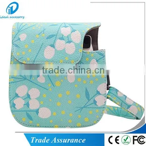 New Hot Sale Flower Style Leather Fujifilm Instax Mini8 Camera Shoulder Bag Case thumbnail-3