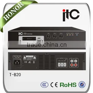 ITC T-B20 Series 20W 40W 60W Optional Support Bluetooth and Offline Memory Small PA Amplifier With MP3 Player thumbnail-1