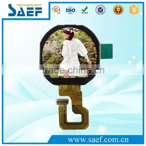 SAEF Tft Panel 1.22 Inch Round Display 240x204 Dots IPS Screen With MCU Interface 24pin thumbnail-1