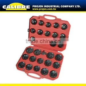 CALIBRE 3/8" & 1/2" Dr 30pcs Oil Filter Wrench Taiwan Cup Type Oil Filter Wrench Set thumbnail-1