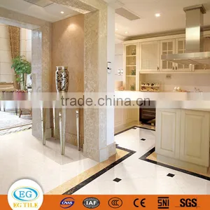 24"x24" 60x60 China Ivory White Polished Bathroom Design Ceramic Floor Tile thumbnail-1