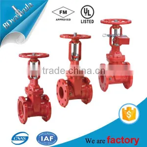 3 6 Inch ANSI AWWA C515 C509 FM UL OS&Y Flanged Rising Stem Gate Valve thumbnail-2