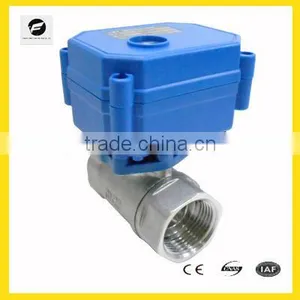SS304 Both Female BSP CR01/CR02 With Low Voltage of 3-6V/12V/DC Motorized Ball Valve thumbnail-1
