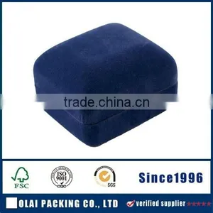 High Quality New Design Handmade Velvet Ring Jewellery Boxes thumbnail-1