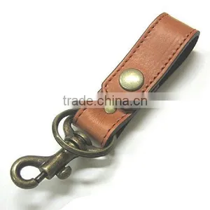 Customized Cattlehide Leather Keychain,custom Genuine Leather Top Grain Key Chain, Promotion Genuine Leather Keychain Quality Choice thumbnail-2