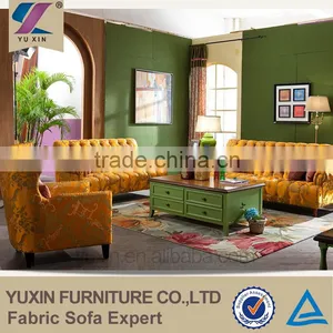 Modern Orange Modular Sofa thumbnail-3