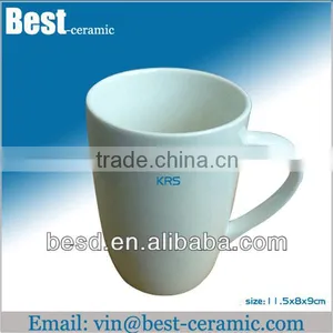 Cheap Eco Tea Plain White Ceramic Mug thumbnail-1