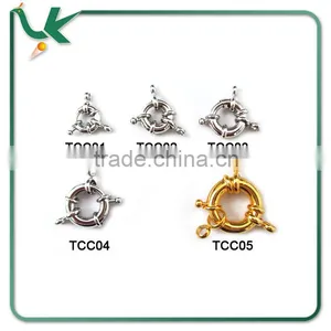 Wholesale Brass Jewelry Spring Ring Clasp thumbnail-1