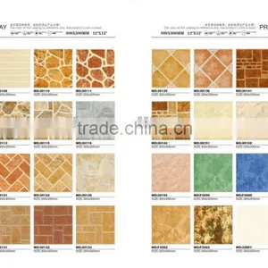 China Manufacture Rustic Ceramic 300x300 400x400 Porcelain Floor Tiles thumbnail-1
