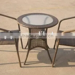 Outdoor Furniture Elegant Handmade Rattan Chairs Table Patio Coffee Garden Set YC021R YT47A thumbnail-1