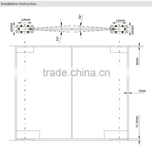 Everstrong Concealed Floor Spring ST-K02 no Digging Floor Hinge Combine With Bottom Patch Fititng thumbnail-4