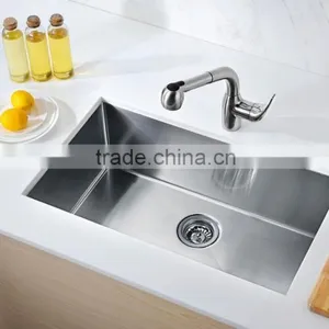 CUPC Handmade Undermount Single Stainless Steel Kitchen Sink Made in China thumbnail-1