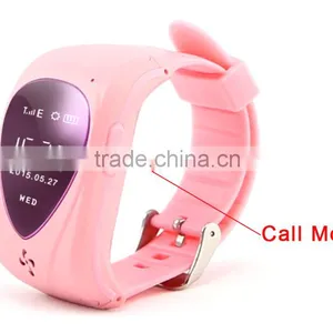 Students Wrist Silicon Water Resistant Location Talking SOS Panic Button Watch GPS Tracking Kids Watch thumbnail-1