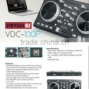 VDC-100M Professional Mini Midi DJ Controller Turntable thumbnail-2