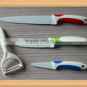 Less Expensive Than Ceramic Knife With Durable Stainless Steel Blade Set of 4 3"+5"+8"+Peeler thumbnail-1