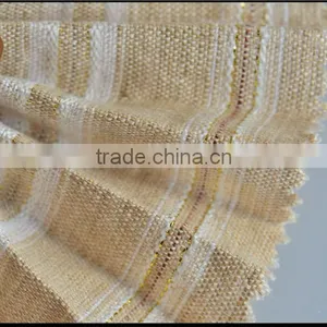 Yarn Dyeing Linen Metallic Fabric With Lurex With 6% Polyester thumbnail-3