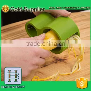 Kitchen Cooking Tool Vegetable Slicer Spiral Cutter With Sharpener Spiral Twister Cutter 2 In 1 Slicer Sharpener GRATER thumbnail-1