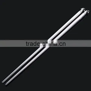 Wedding Gift Sterling Silver Chopsticks Good Luxury Design Chopsticks With Animal Horse Head Display Chopsticks for Corporate thumbnail-2