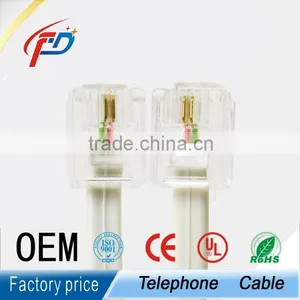 RJ11 6P4C 6p2c Telephone Patch Cord Cable thumbnail-1
