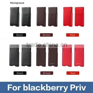 New Genuine Original Lackberry Priv Black Leather Pocket Sleeve Case Cover Pouch for Blackberry Priv Case thumbnail-1