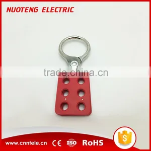 AH12 Aluminum Six Hole Lockout Hasp 1.5 - 38MM thumbnail-1