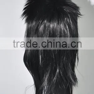 Black Straight Wig With Cock Synthetic Festival Wigs N342 thumbnail-3