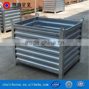 Stainless Steel Pallet Warehouse Storage Cage With Cover Lids thumbnail-4