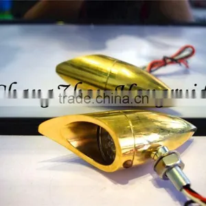 Bullet Motorcycle Brass Lights, Motorcycle Led Light for Harley thumbnail-4