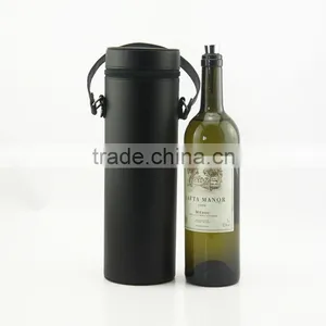 PU Leather Wine Bag With Belt and Lid thumbnail-1