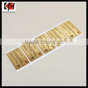 Custom Printings None-Moveable Label Sticker Self Adhesive Vinly Label Printing thumbnail-2