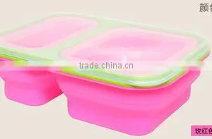 2016 2 Layer Microwave Portable For Kids Bento Lunchbox thumbnail-2