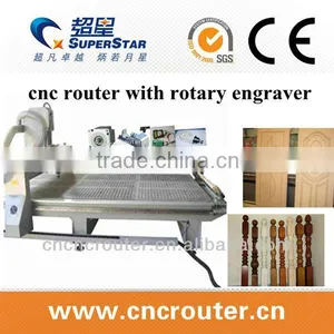 Rotary On Front Table Cylinder Wood Cnc Router thumbnail-1