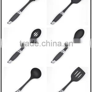2016 Best Selling FDA LFGB Grade Accessory Cooking Nylon Slotted Spoon thumbnail-2