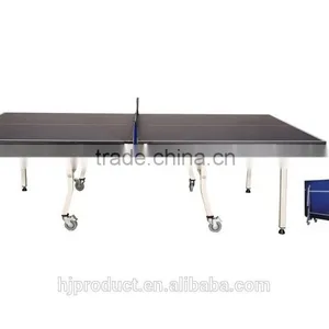 Factory Price High Grade 25mm Standard Size Moveable Foldable Table Tennis Table thumbnail-1