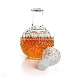 750ml Glass Vodka Bottle With Glass Cork thumbnail-3