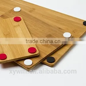 Reversible Bamboo Cutting Board Set With Non-Skid Silicone Corners thumbnail-4