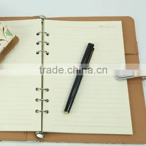 A6 Cute Magnetic USB Lock PU Cover Notebook With Pen thumbnail-1