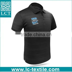 2016 Custom Made Hangtag Polo Black Mercerized Cotton T-shirt thumbnail-2