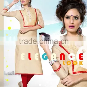Indian Designer Classic Party Wear Kurti thumbnail-3
