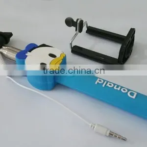 Hot Selling Cartoon Selfie Monopod Stick With Shutter Button Remote Control Phones Selfie Stick thumbnail-3