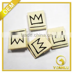 Center Fold Woven Print Label Printed Garment Label thumbnail-1