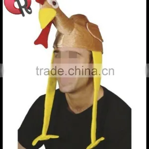 FUNNY JOKE NOVELTY FUN TURKEY CHICKEN BIRD THANKSGIVING CHRISTMAS XMAS PARTY HAT thumbnail-2