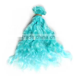 Colorful Synthetic Curly Hair Piece for BJD Doll Wig thumbnail-6
