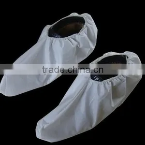 White Disposable Nonwoven Shoe Cover thumbnail-1