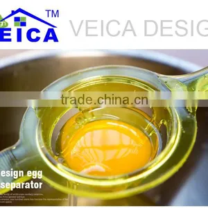 New Design High-quality Colorful Silicon Egg Tool Egg White Separater Egg Yolk Separator Separates Spoon thumbnail-1