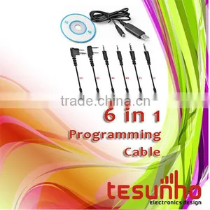 TESUNHO 6 IN 1 USB PROGRAMMING CABLE FOR TWO WAY RADIO thumbnail-1