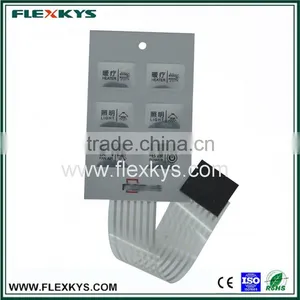 Colorful Printed Plastic Waterproof Backlit Poly Dome Thin Film Switch thumbnail-6