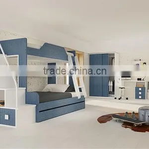 Modern Design Kids Bunk Bed With Cowboy Color thumbnail-5