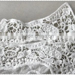 Hot Sale Fashion White Hollow Embroidery Cotton Neckline for Apparel thumbnail-3